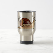 カタツムリの漫画イラストレーション トラベルマグ (中央)