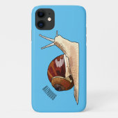 カタツムリの漫画イラストレーション Case-Mate iPhoneケース (裏面)