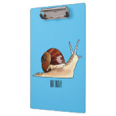 カタツムリの漫画イラスト クリップボード (左)