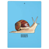 カタツムリの漫画イラスト クリップボード (裏面)