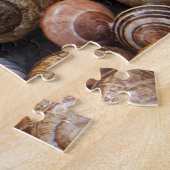 カタツムリの貝殻がたくさん ジグソーパズル (側面)