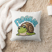 カタツムリの貝殻を使ったカガエル – Frognail クッション (ブランケット)