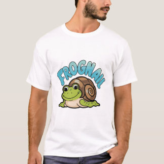 カタツムリの貝殻を使ったカガエル – Frognail Tシャツ