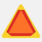 カタツムリの郵便文房具のためのシール遅い動く看板 三角形シール (正面)