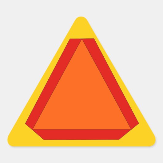 カタツムリの郵便文房具のためのシール遅い動く看板 三角形シール (正面)