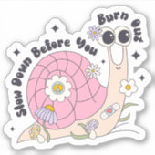 カタツムリやる気を起こさせるの速度を落とす シール (正面)