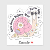 カタツムリやる気を起こさせるの速度を落とす シール (シート)