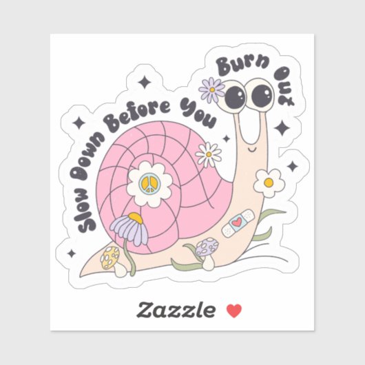 カタツムリやる気を起こさせるの速度を落とす シール (シート)