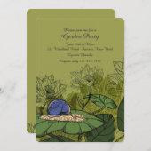 カタツムリインザガーデン招待状 招待状 (正面/裏面)