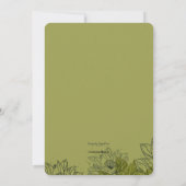 カタツムリインザガーデン招待状 招待状 (裏面)