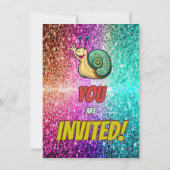 カタツムリカスタムキャラクター誕生日招待状 招待状 (裏面)