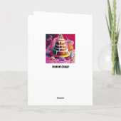 カタツムリカラフルベルテッド誕生日 カード (裏面)