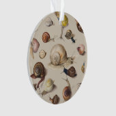 カタツムリガーデンペット腹足類スラグ植物カタツムリ オーナメント (正面)