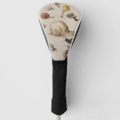 カタツムリガーデンペット腹足類スラグ植物カタツムリ ゴルフヘッドカバー (正面)