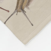 カタツムリガーデンペット腹足類スラグ植物カタツムリ フリースブランケット (角)