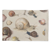 カタツムリガーデンペット腹足類スラグ植物カタツムリ 枕カバー (裏面)