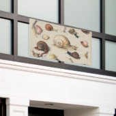 カタツムリガーデンペット腹足類スラグ植物カタツムリ 横断幕 (ビルの外側)