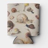 カタツムリガーデンペット腹足類スラグ植物カタツムリ 缶クーラー (正面)