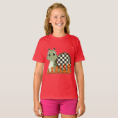 カタツムリチェスボードチェス盤ゲーム Tシャツ (正面フル)