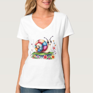 カタツムリデザインTシャツ Tシャツ
