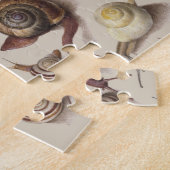 カタツムリナグガーデンペット腹足植物カタツムリ ジグソーパズル (側面)