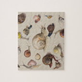 カタツムリナグガーデンペット腹足植物カタツムリ ジグソーパズル (縦)