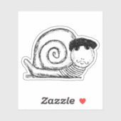 カタツムリフランスのエスカルゴスケッチ シール (シート)