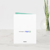 カタツムリフレンドリーの動物へおもしろいの挨拶 カード (裏面)