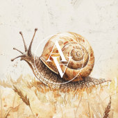 カタツムリポートレート絵を描ズヴィンテージスラグモルルスカ ポスター