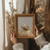 カタツムリポートレート絵を描ズヴィンテージスラグモルルスカ ポスター