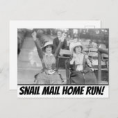 カタツムリメールホーム走はがき ポストカード (正面/裏面)