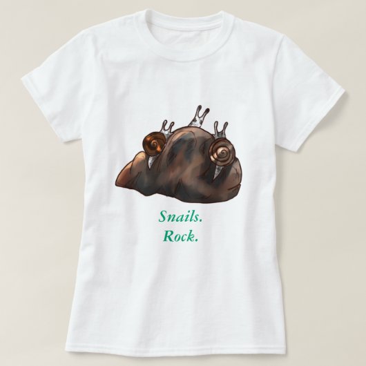 カタツムリロックTシャツ Tシャツ (デザイン正面)
