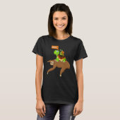 カタツムリ乗りナマズとタメおもしろいのランニングティー Tシャツ (正面フル)