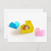 カタツムリ入りハート箱 ポストカード (正面/裏面)