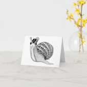 カタツムリ卿 カード (黄色い花)