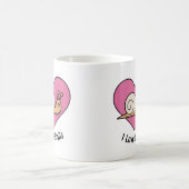 カタツムリ好き明るいカラフルカタツムリ コーヒーマグカップ (中央)