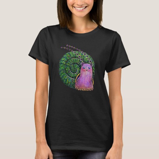 カタツムリ妖精カタツムリ Tシャツ (正面)