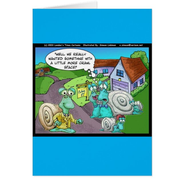 カタツムリ実在の不動産の売りおもしろい上げギフトと収集品 (正面)