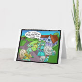 カタツムリ実在の不動産の売りおもしろい上げギフトと収集品 カード (正面)