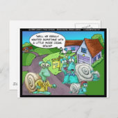 カタツムリ実在の不動産の売りおもしろい上げギフトと収集品 ポストカード (正面/裏面)