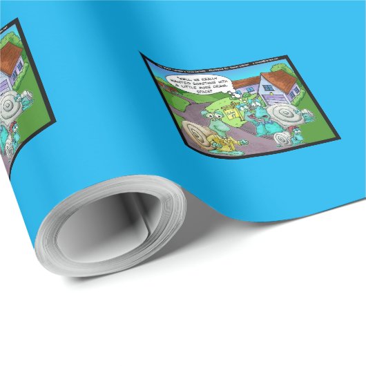 カタツムリ実在の不動産の売りおもしろい上げギフトと収集品 ラッピングペーパー (ロールコーナー)