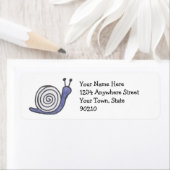 カタツムリ差出人住所ラベル ラベル (インサイチュ)