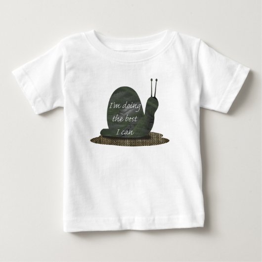 カタツムリ最高のができる ベビーTシャツ (正面)
