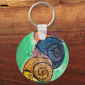 カタツムリ杭キーチェーン キーホルダー (正面)