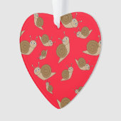 カタツムリ模様 オーナメント (正面)