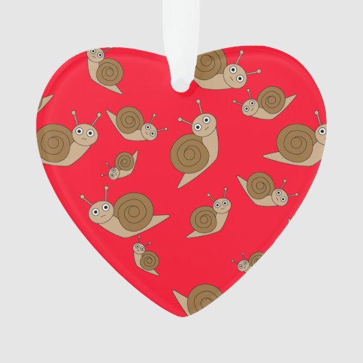 カタツムリ模様 オーナメント (正面)