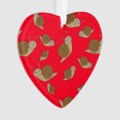 カタツムリ模様 オーナメント (正面)