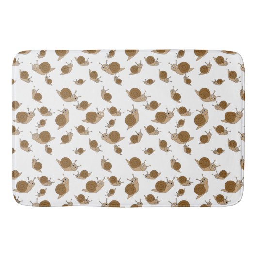 カタツムリ模様 バスマット (正面)