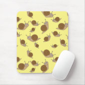 カタツムリ模様 マウスパッド (マウス)