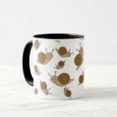 カタツムリ模様 マグカップ (正面左)